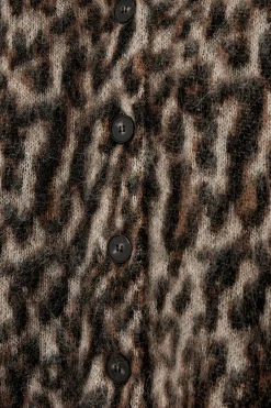 Fashion COS ŻAKARDOWY KARDIGAN Z MOHEREM W LAMPARCIE CĘTKI