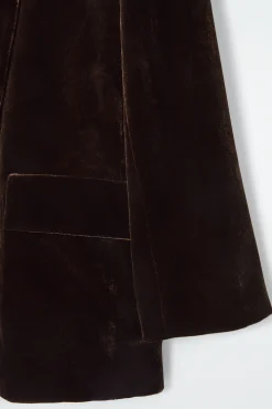 Fashion COS AKSAMITNA MARYNARKA Z DOMIESZKĄ JEDWABIU