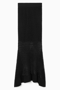 Fashion COS ASYMETRYCZNA AŻUROWA SPÓDNICA