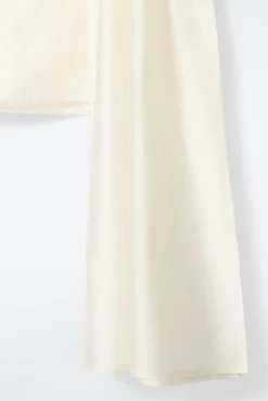 Fashion COS ASYMETRYCZNA BLUZKA Z BROSZKĄ