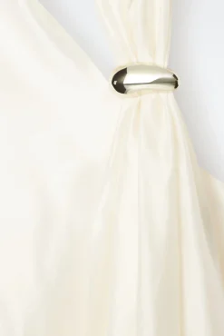 Fashion COS ASYMETRYCZNA BLUZKA Z BROSZKĄ