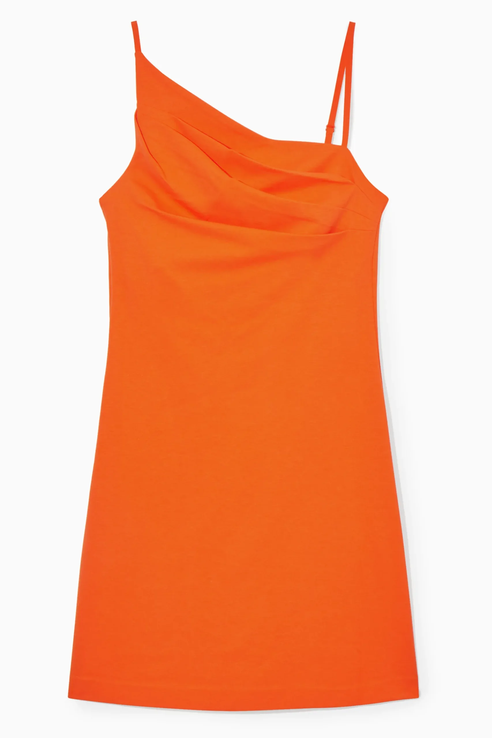 Fashion COS ASYMETRYCZNA DRAPOWANA SUKIENKA MINI