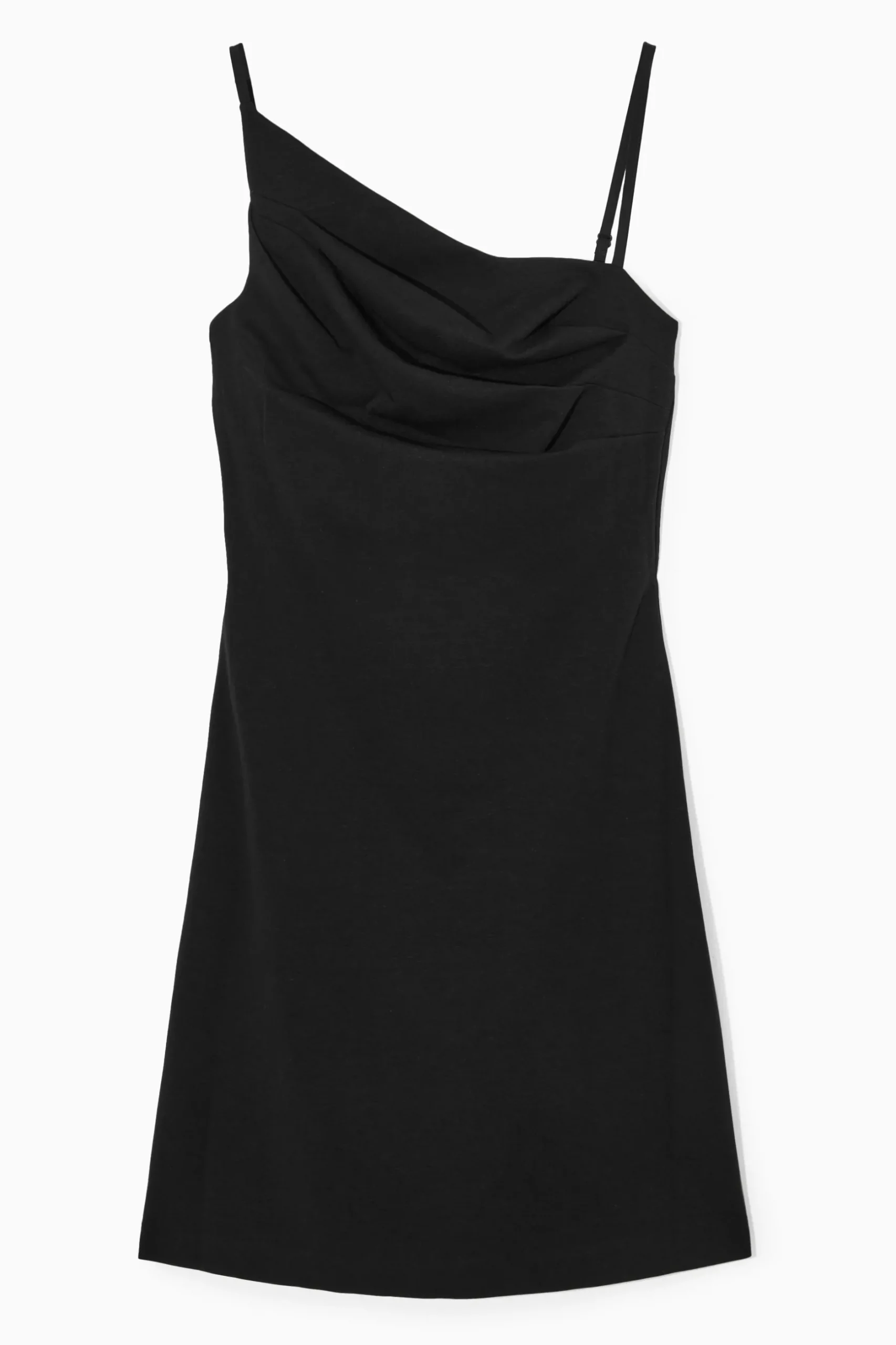 Fashion COS ASYMETRYCZNA DRAPOWANA SUKIENKA MINI