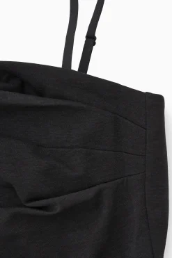 Fashion COS ASYMETRYCZNA DRAPOWANA SUKIENKA MINI