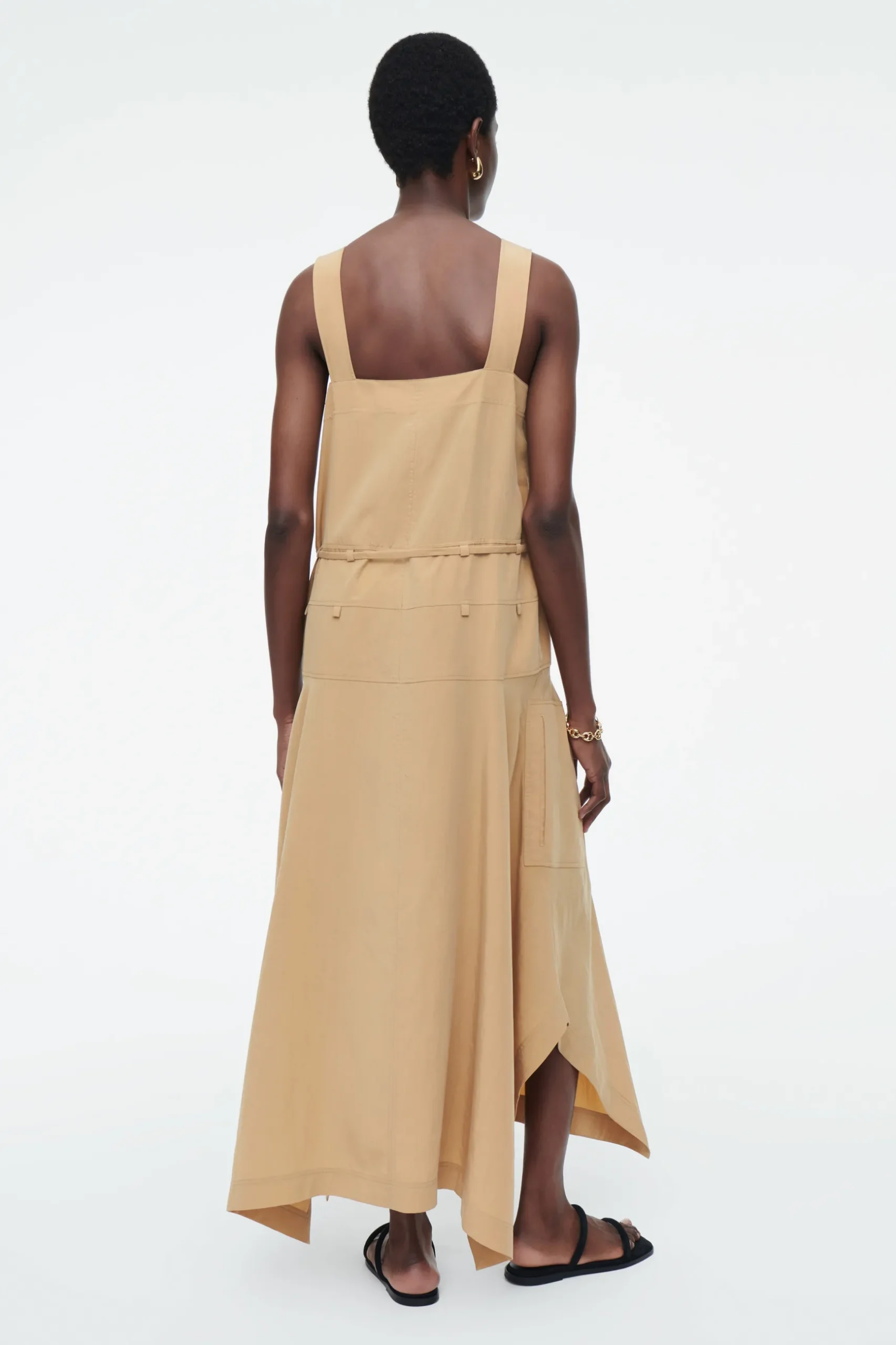 Fashion COS ASYMETRYCZNA SPADOCHRONOWA SUKIENKA MAXI