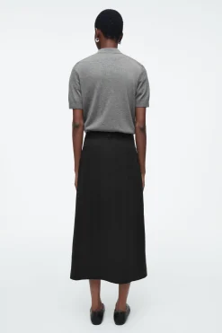 Fashion COS ASYMETRYCZNA SPÓDNICA MIDI