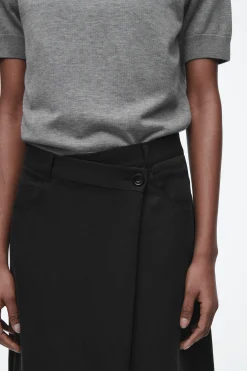 Fashion COS ASYMETRYCZNA SPÓDNICA MIDI