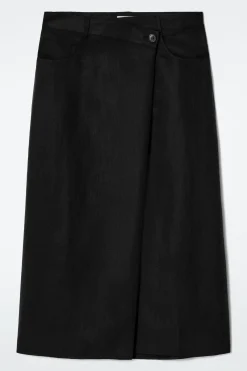 Fashion COS ASYMETRYCZNA SPÓDNICA MIDI