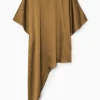 Fashion COS ASYMETRYCZNY SATYNOWY TOP