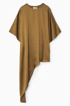 Fashion COS ASYMETRYCZNY SATYNOWY TOP