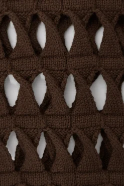 Fashion COS AŻUROWY SWETER Z MIESZANKI Z WEŁNĄ