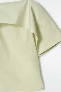 New COS BAWEŁNIANA BLUZKA Z DRAPOWANIEM