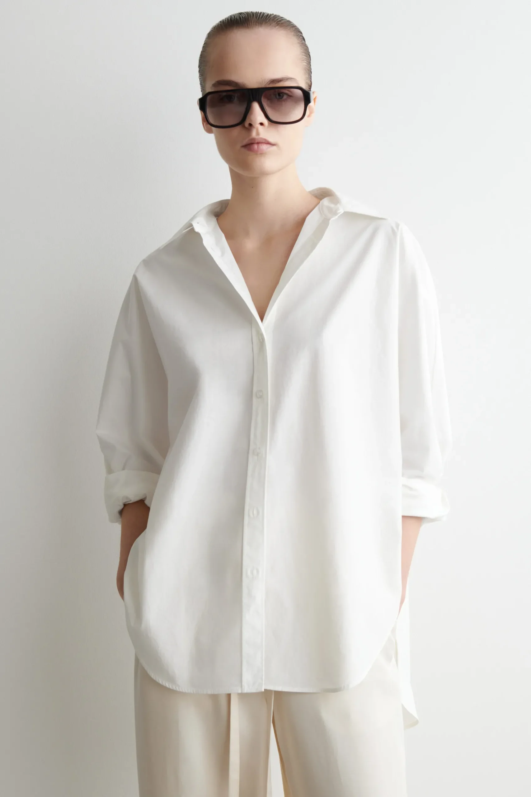 Clearance COS BAWEŁNIANA KOSZULA – RELAXED FIT