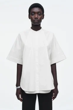 Discount COS BAWEŁNIANA KOSZULA OVERSIZE