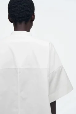 Discount COS BAWEŁNIANA KOSZULA OVERSIZE