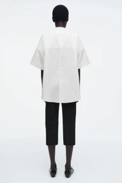 Discount COS BAWEŁNIANA KOSZULA OVERSIZE