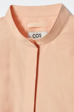 New COS BAWEŁNIANA KOSZULA Z KOŁNIERZYKIEM STÓJKOWYM