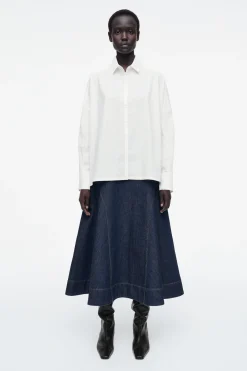 Clearance COS BAWEŁNIANA KOSZULA Z ZAKŁADKĄ – OVERSIZED FIT