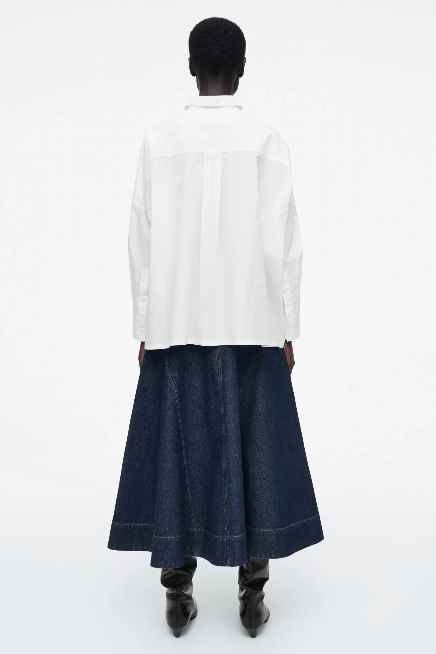 Clearance COS BAWEŁNIANA KOSZULA Z ZAKŁADKĄ – OVERSIZED FIT