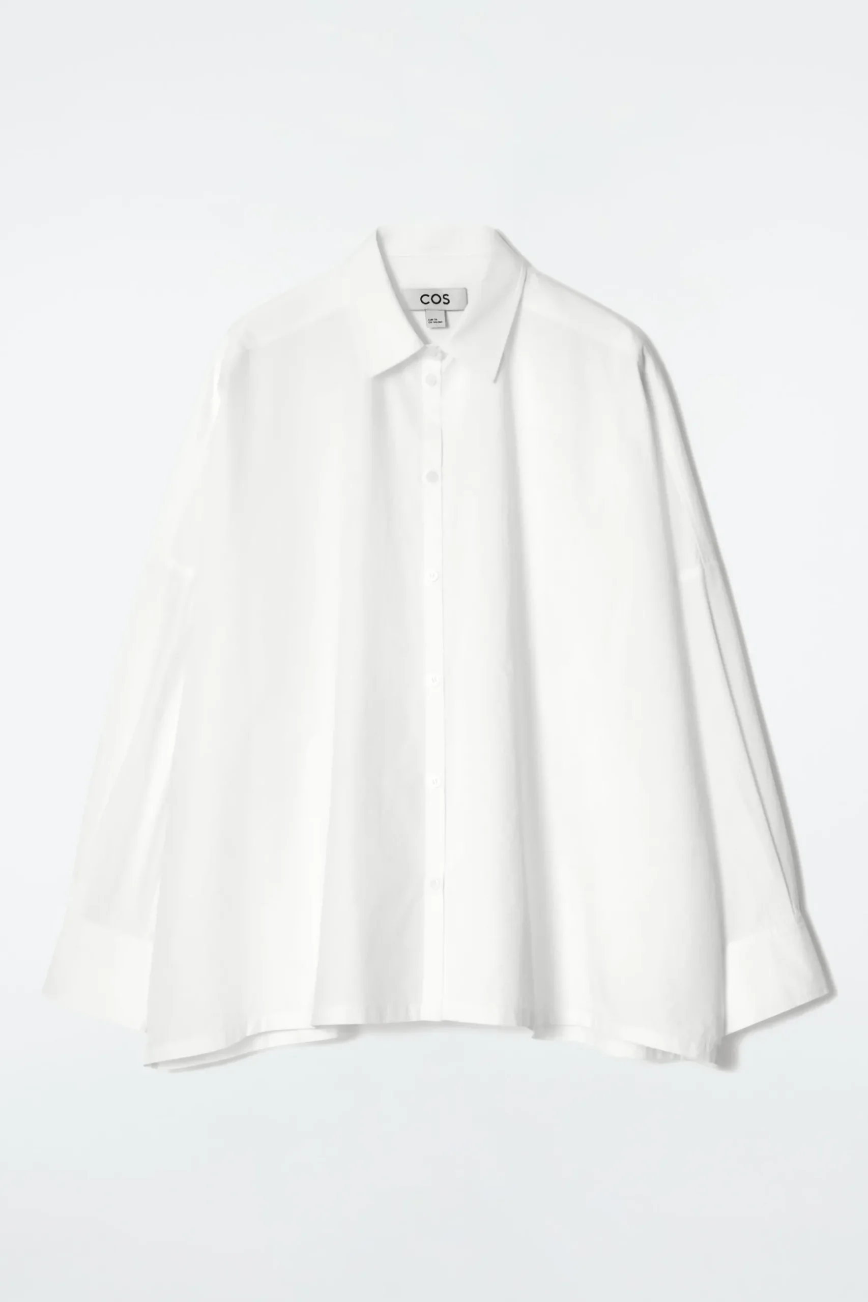 Clearance COS BAWEŁNIANA KOSZULA Z ZAKŁADKĄ – OVERSIZED FIT