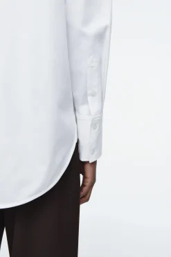 Best COS BAWEŁNIANA SMOKINGOWA KOSZULA – RELAXED FIT
