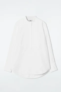 Best COS BAWEŁNIANA SMOKINGOWA KOSZULA – RELAXED FIT