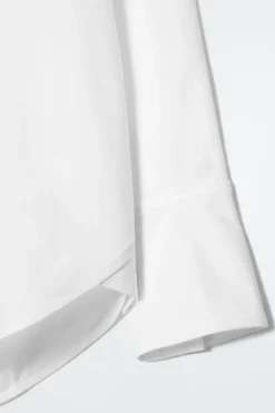Best COS BAWEŁNIANA SMOKINGOWA KOSZULA – RELAXED FIT