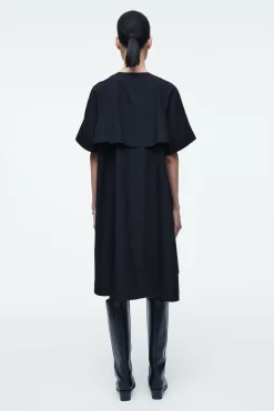 Online COS BAWEŁNIANA SUKIENKA MIDI O KROJU OVERSIZE