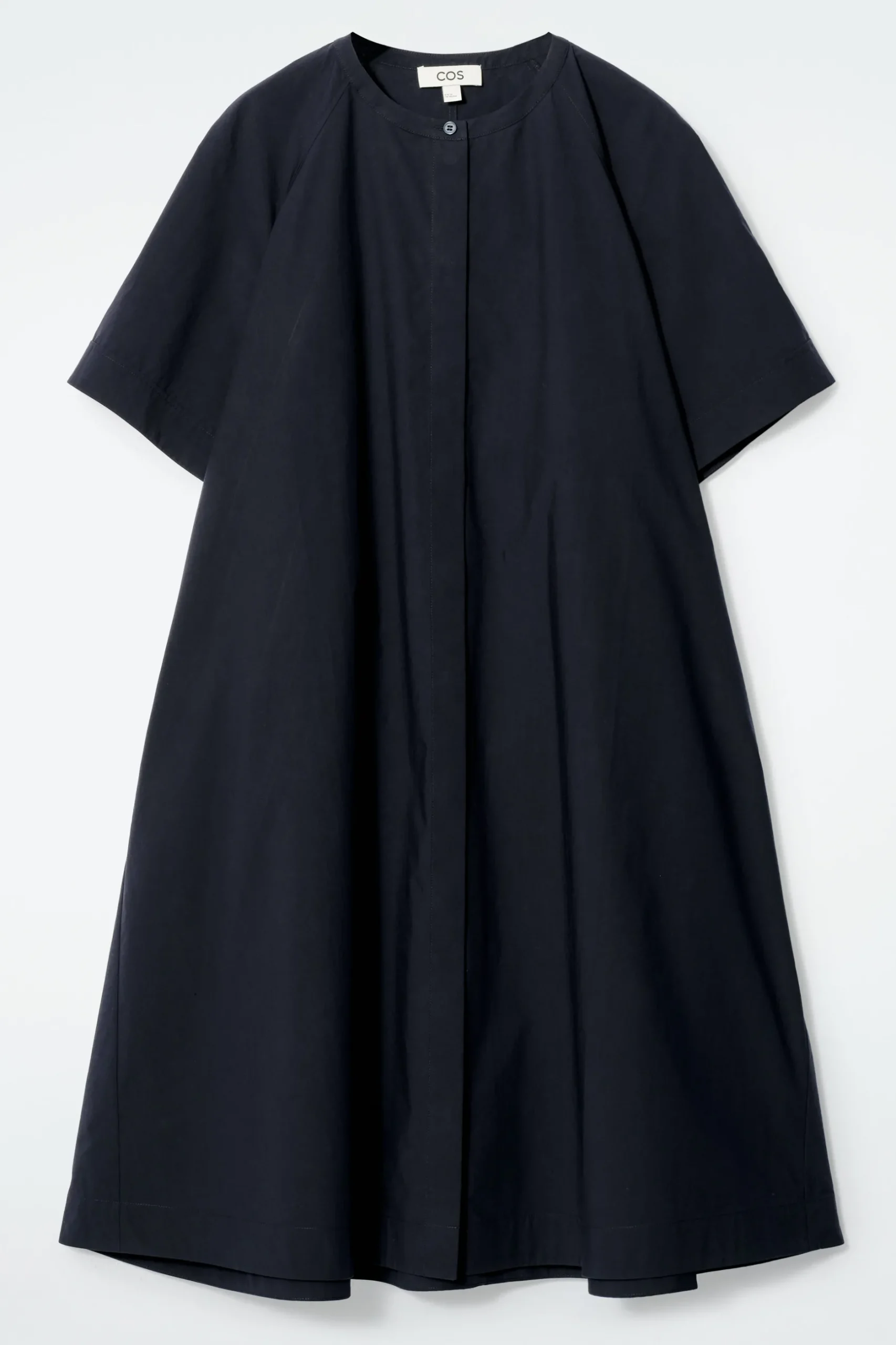 Online COS BAWEŁNIANA SUKIENKA MIDI O KROJU OVERSIZE
