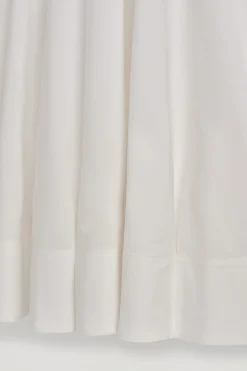 New COS BAWEŁNIANA SUKIENKA MIDI Z DEKOLTEM W ŁÓDKĘ