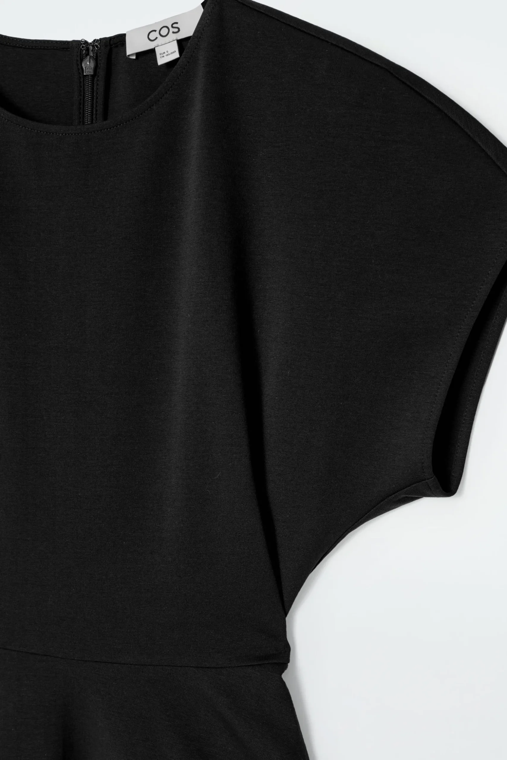 Fashion COS BAWEŁNIANA SUKIENKA MIDI Z WYCIĘCIEM W TALII