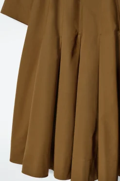 Outlet COS BAWEŁNIANA SUKIENKA MINI Z PLISAMI