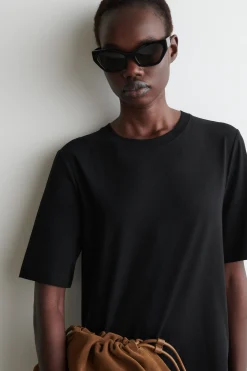 Online COS BAWEŁNIANA SUKIENKA T-SHIRTOWA O DŁUGOŚCI MIDI