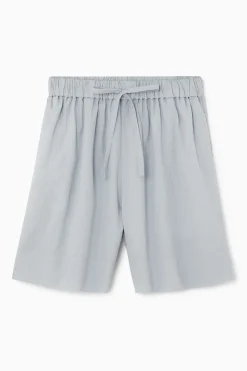 Clearance COS BAWEŁNIANE SZORTY ZE SZNURKIEM DO ŚCIĄGANIA