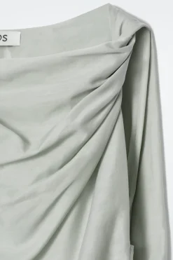 Fashion COS BAWEŁNIANO-JEDWABNA BLUZKA Z MARSZCZENIAMI