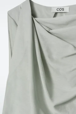 Fashion COS BAWEŁNIANO-JEDWABNA BLUZKA Z MARSZCZENIAMI
