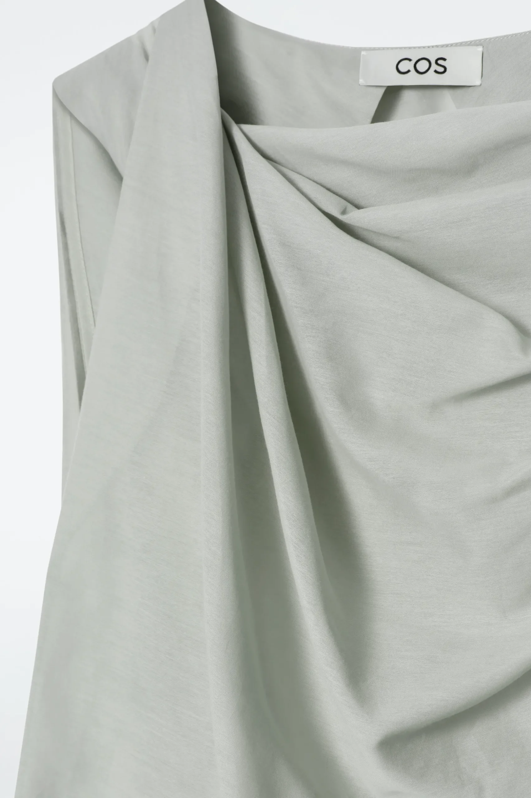 Fashion COS BAWEŁNIANO-JEDWABNA BLUZKA Z MARSZCZENIAMI
