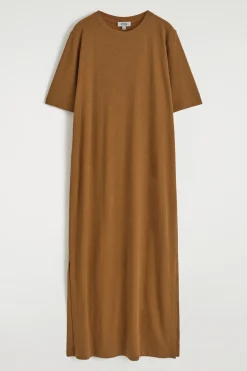 New COS BAWEŁNIANO-LNIANA SUKIENKA T-SHIRTOWA MAXI