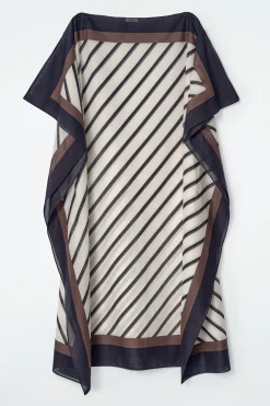 Fashion COS BAWEŁNIANY KAFTAN W PASKI