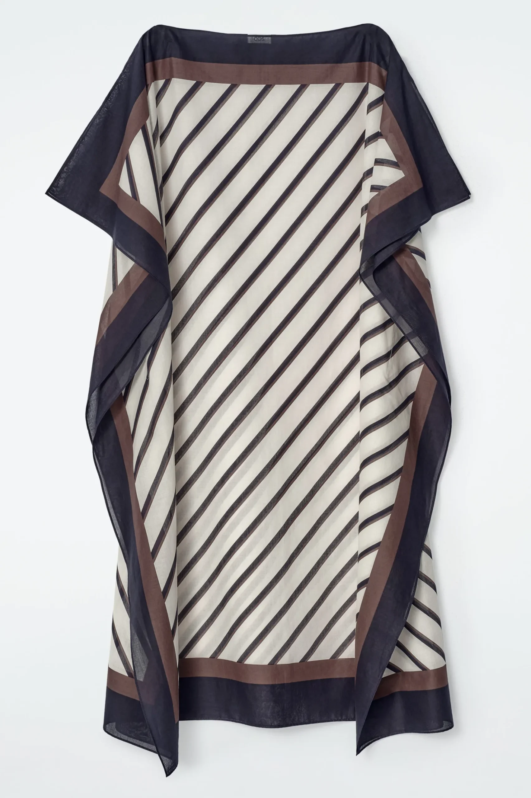 Fashion COS BAWEŁNIANY KAFTAN W PASKI