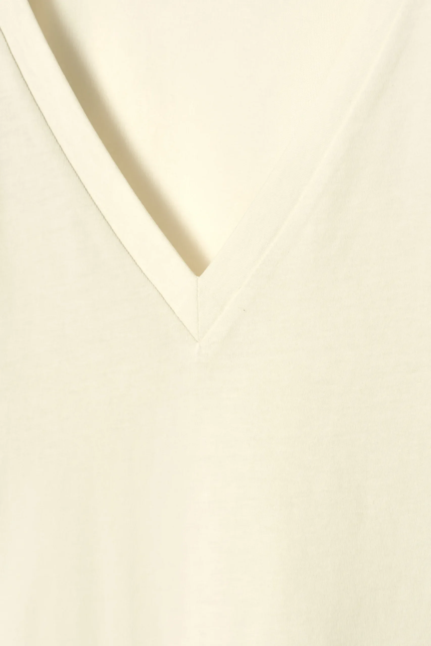 Sale COS BAWEŁNIANY T-SHIRT Z DEKOLTEM W KSZTAŁCIE LITERY V