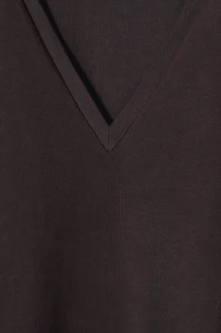Discount COS BAWEŁNIANY T-SHIRT Z DEKOLTEM W KSZTAŁCIE LITERY V