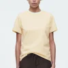 Hot COS BAWEŁNIANY T-SHIRT Z OKRĄGŁYM DEKOLTEM