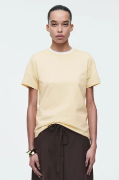Hot COS BAWEŁNIANY T-SHIRT Z OKRĄGŁYM DEKOLTEM