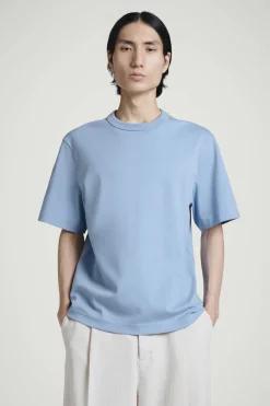 Clearance COS BAWEŁNIANY T-SHIRT Z OKRĄGŁYM DEKOLTEM