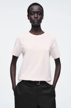 New COS BAWEŁNIANY T-SHIRT Z OKRĄGŁYM DEKOLTEM