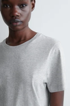 Hot COS BAWEŁNIANY T-SHIRT Z OKRĄGŁYM DEKOLTEM