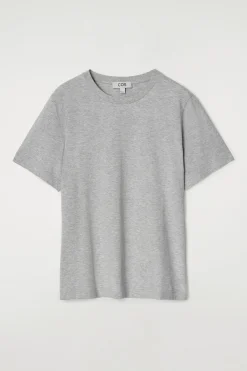 Hot COS BAWEŁNIANY T-SHIRT Z OKRĄGŁYM DEKOLTEM