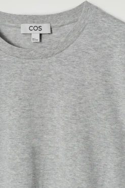Hot COS BAWEŁNIANY T-SHIRT Z OKRĄGŁYM DEKOLTEM