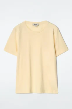 Hot COS BAWEŁNIANY T-SHIRT Z OKRĄGŁYM DEKOLTEM